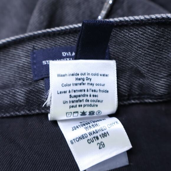 VERONICA BEARD NWT Dylan Rhinestone Stripe Jeans Onyx Straight Leg Women's 29 - Picture 14 of 14